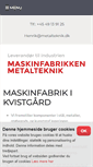 Mobile Screenshot of metalteknik.dk