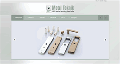 Desktop Screenshot of metalteknik.com