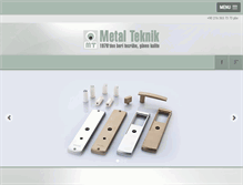 Tablet Screenshot of metalteknik.com