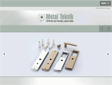 Tablet Screenshot of metalteknik.com.tr